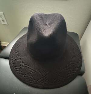 Wyeth Evie Flatbrim Rancher Hat Black